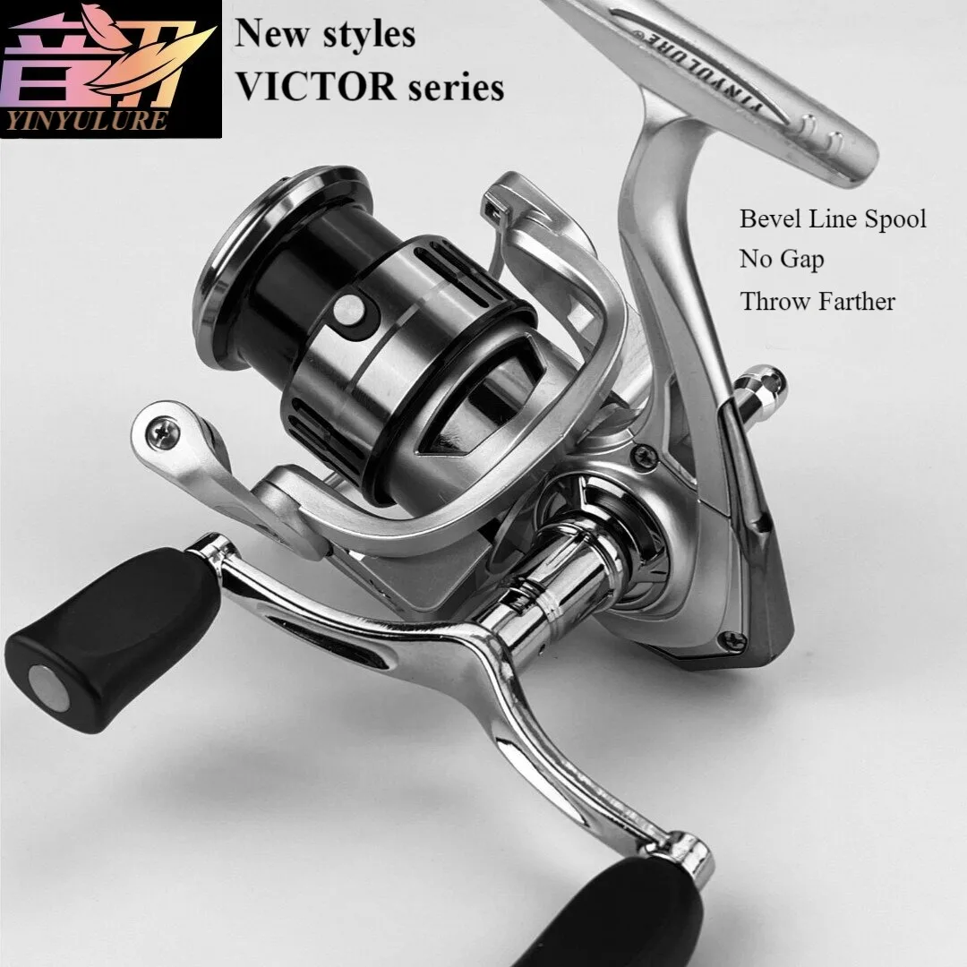 YINYU Lure 2023 VICTOR Metal Double Handle no Gap Fishing Reel Spinning Reel cast Farther