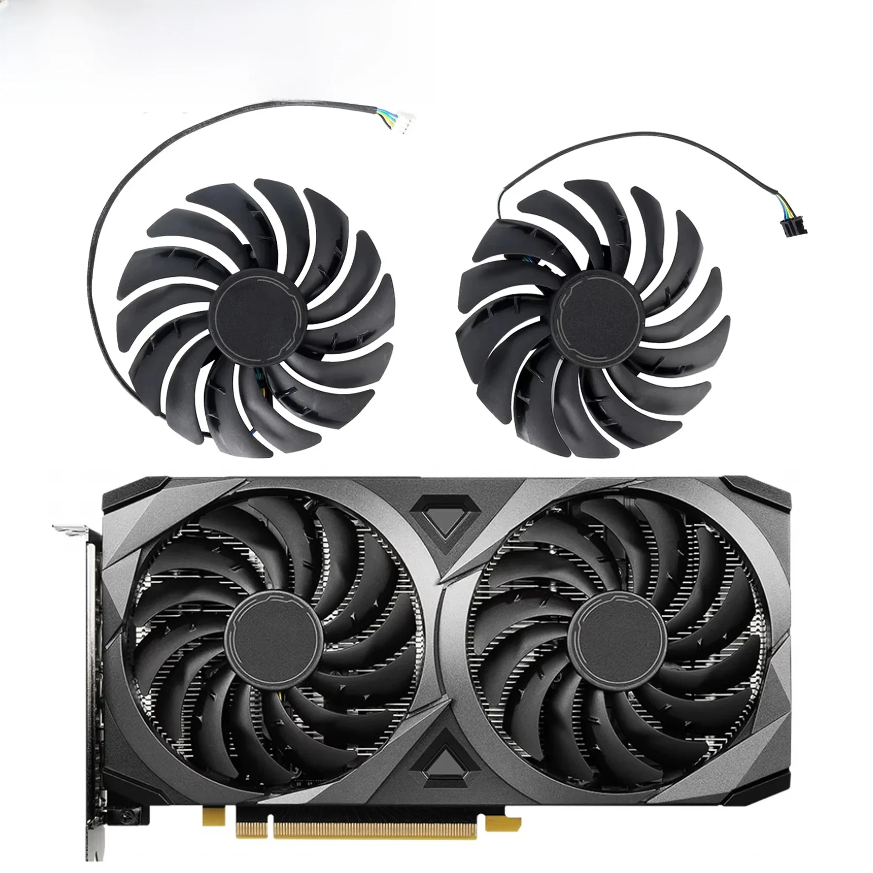 Wentylator karty graficznej do MSI GeForce RTX 3070 3060 3060Ti VENTUS 2X OC 95MM PLD10010S12HH RTX3060 RTX3070 RTX3060Ti Wentylator chłodzący GPU — zdjęcie 2