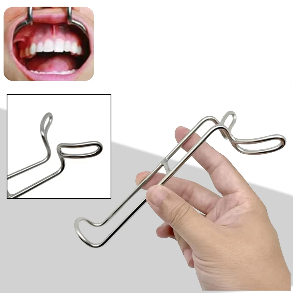 

Dental Double Headed Lip Cheek Retractor Stainless Steel Oral Surgery Mouth Opener Dental Lab Tools For Dentist Orthodontic