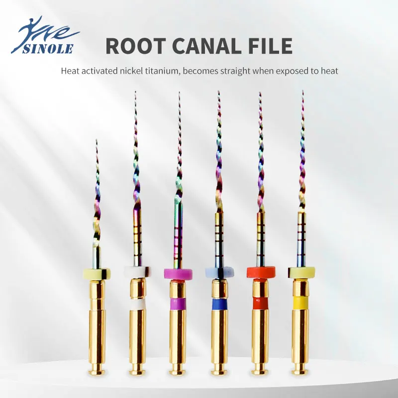 135℃ Durable Autoclavable Dental Heat Activated Root Canal Files Rotary Heat Activation Endodontic File For Root Canal Treatment