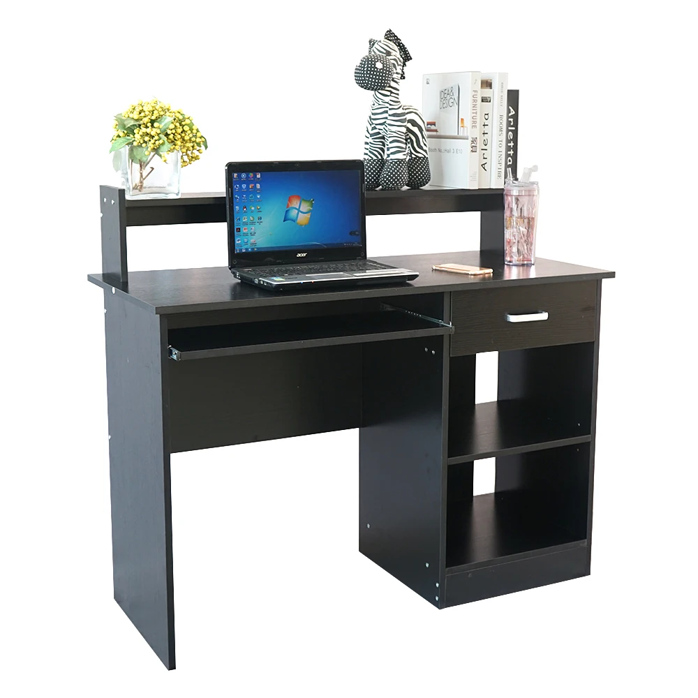 

General Style Modern E1 15MM Chipboard Computer Desk Black