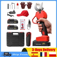 750W Cordless Pruning Shears 4.0, 1-4cm Cut Capacity Lithium Electric Branch Cutter w/ 2 Battery & Charger, Premium Kit for Thic