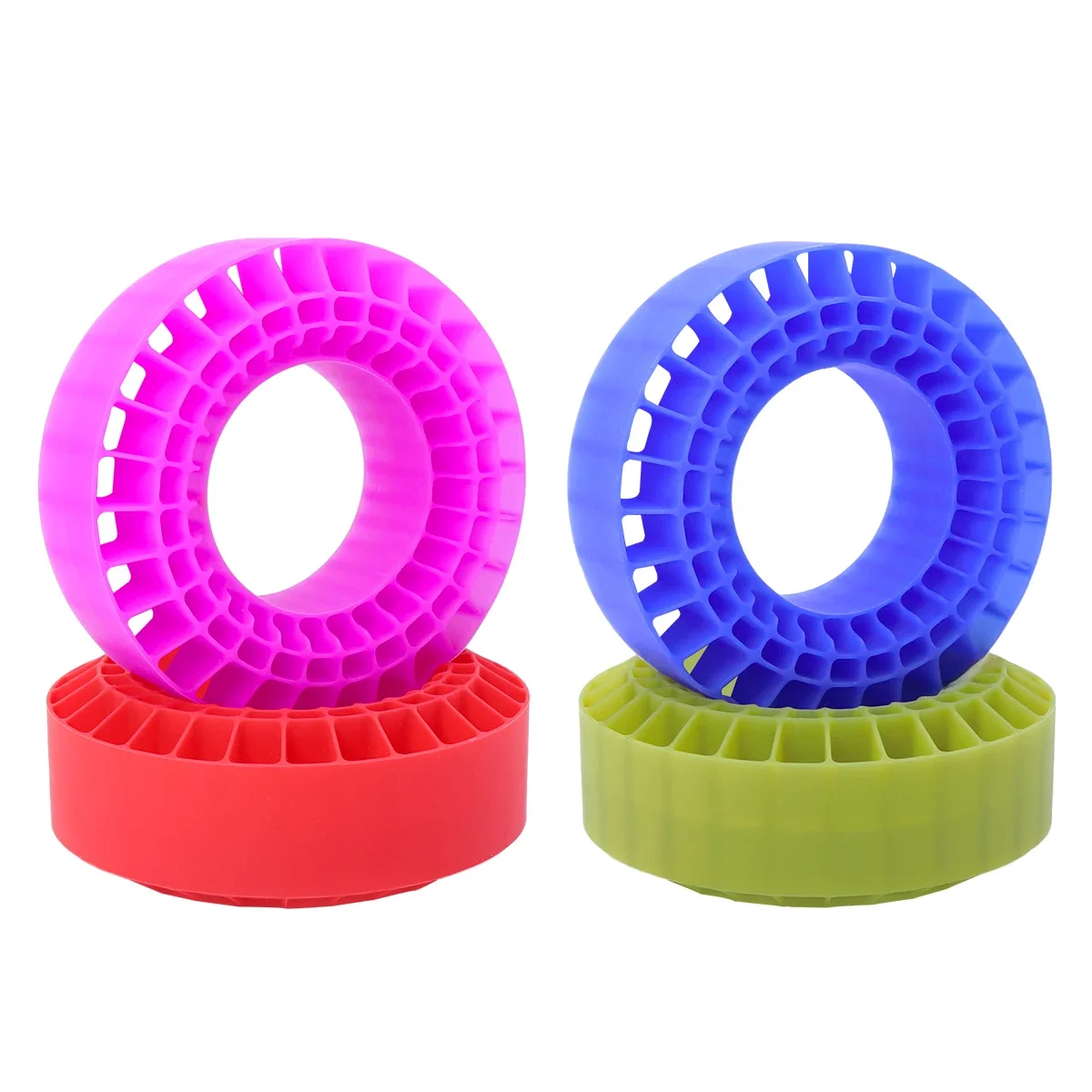 Wodoodporne silikonowe wkładki gumowa opona 108mm DIY wkładki piankowe pasujące 1.9 "opony do kół do 1/10 gąsienica RC osiowe SCX10 Capra TRX4 — zdjęcie 2