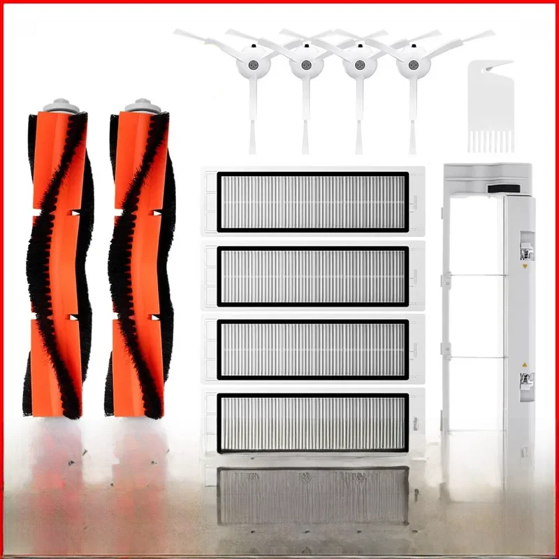 Filtre pour aspirateur Robot Xiaomi Mi 1/1S SDJQR01RR SDJQR02RR SDJQR03RR Roborock E2 E3 E4 E5 S4 S4 Max S5, brosse latérale principale