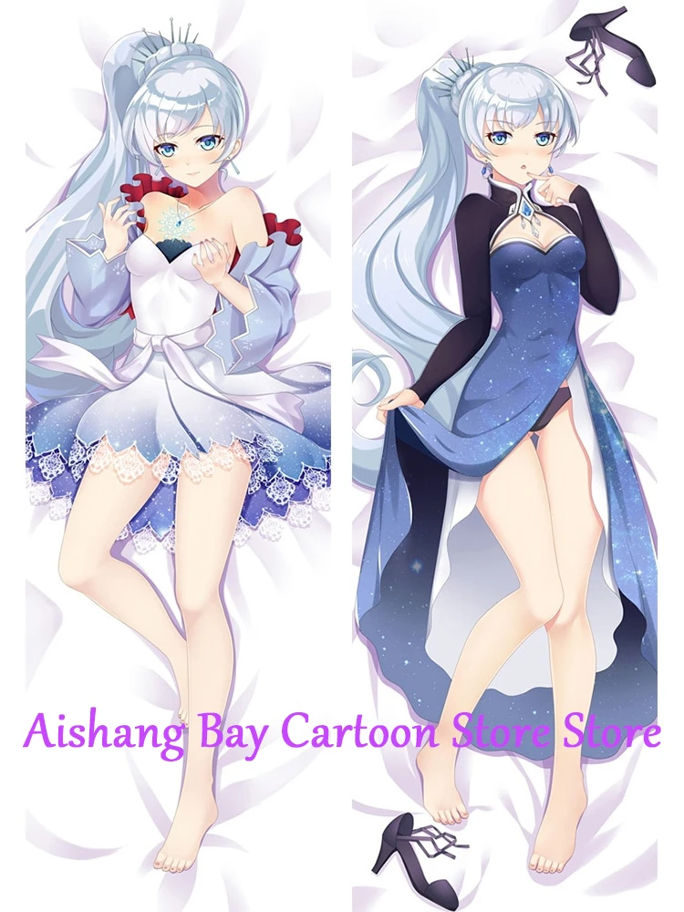 Anime Dakimakura Pillow Weiss Schnee 2-Side Print Pillowcase Hugging Body Cushion Cover Otaku Waifu