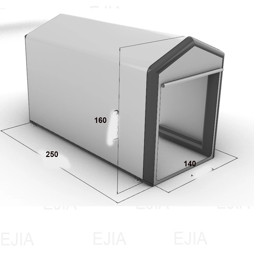 8 'في الهواء الطلق نفخ الدراجة ShowCase المحمولة تخزين المأوى سقيفة غطاء المرآب خيمة للدراجات النارية دراجة Carport Waterp #3