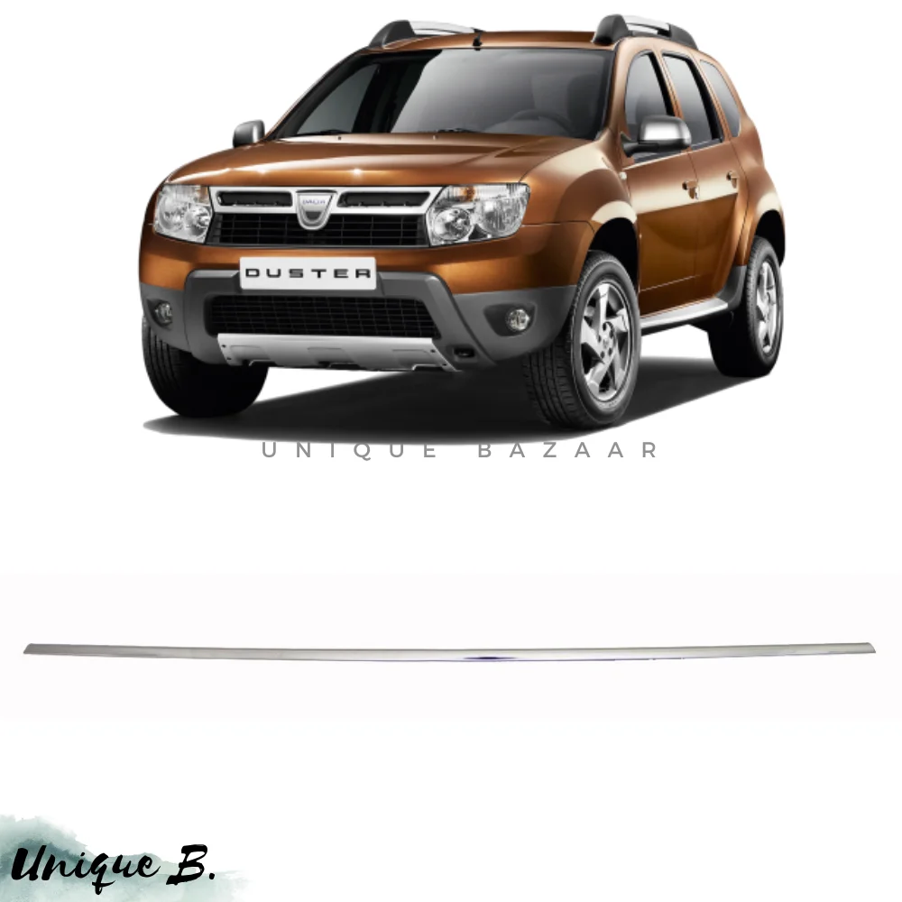 For Dacia Duster Chrome Front Grille Streamer 2010-2018 Model Years Exterior Car Accessories Parts Styling Moulding