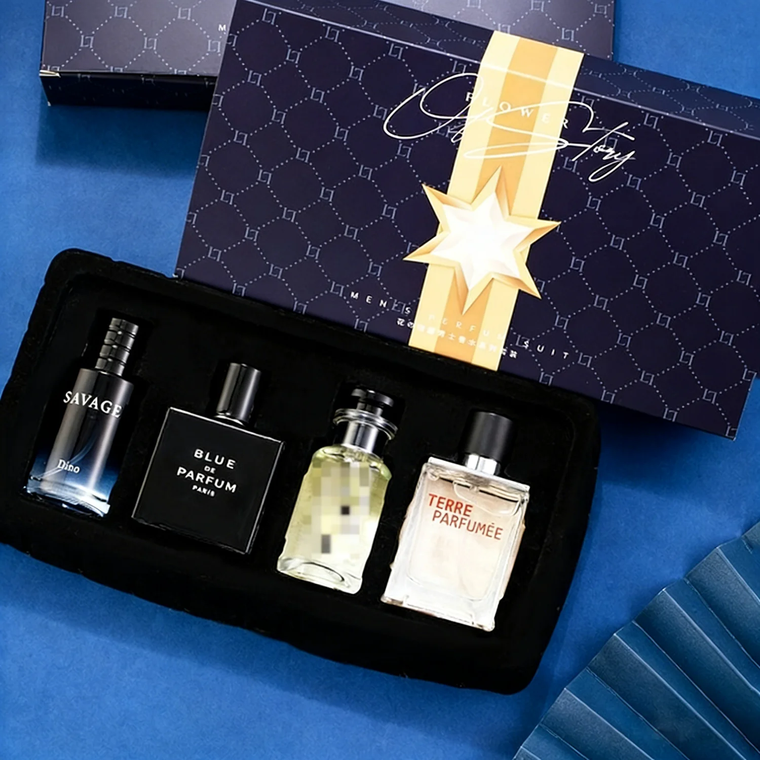 

Luxury Men's Perfume Cologne Gift Set | 4Pcs 100ml Natural Floral Fruity Scent Spray | Masculinos Homme Long-Lasting Fragrance