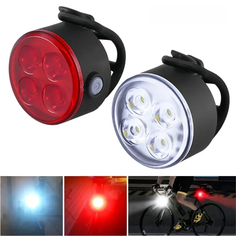 AliExpress BUCKLOS Bike Lights LED Cycling Front and Rear Light Set USB Rechargeable Bicycle Cycling Lantern Lamp Bike