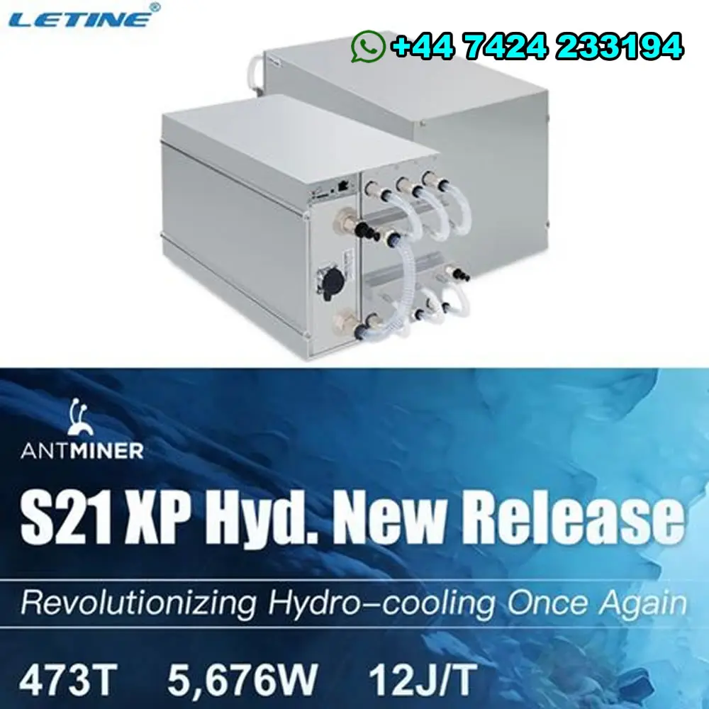 DC Bitmain Antminer S21XP Гидроохлаждение Модель 473T Эффективность 12 J/TH S21 XP 270T Bitcoin Miner 300T Погружное охлаждение DC Bitmain Antminer S21XP Гидроохлаждение Модель 473T Эффективность 12 J/TH S21 XP 270T Bitcoin Miner 300T Погружное охлаждение