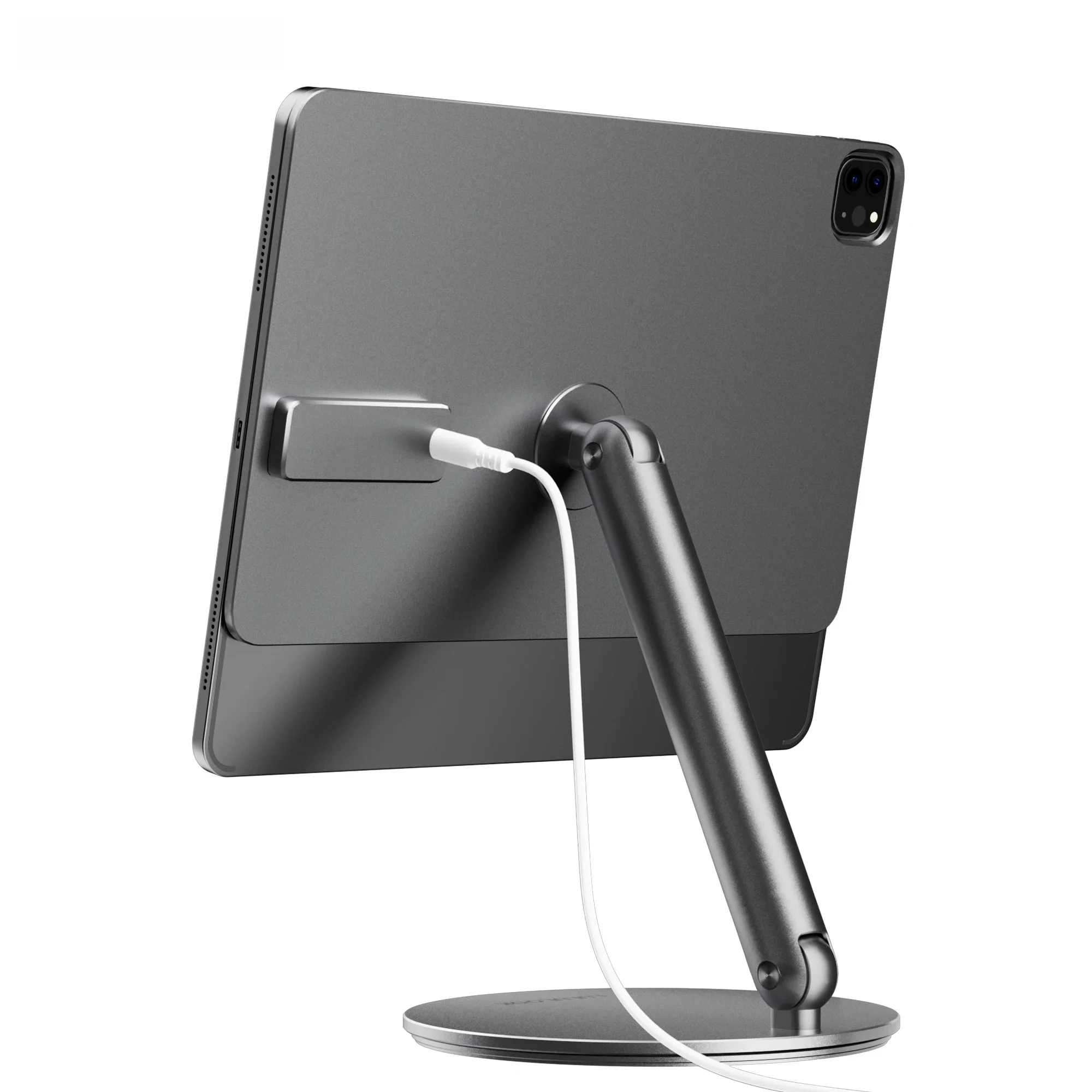 LULULOOK Magnetische Draadloze Oplaadstandaard Voor iPad Pro M5 M4 13/12.9/11/M2 iPad Air 5/4th 360 Roterende Opvouwbare Magnetische standaard - afbeelding 2