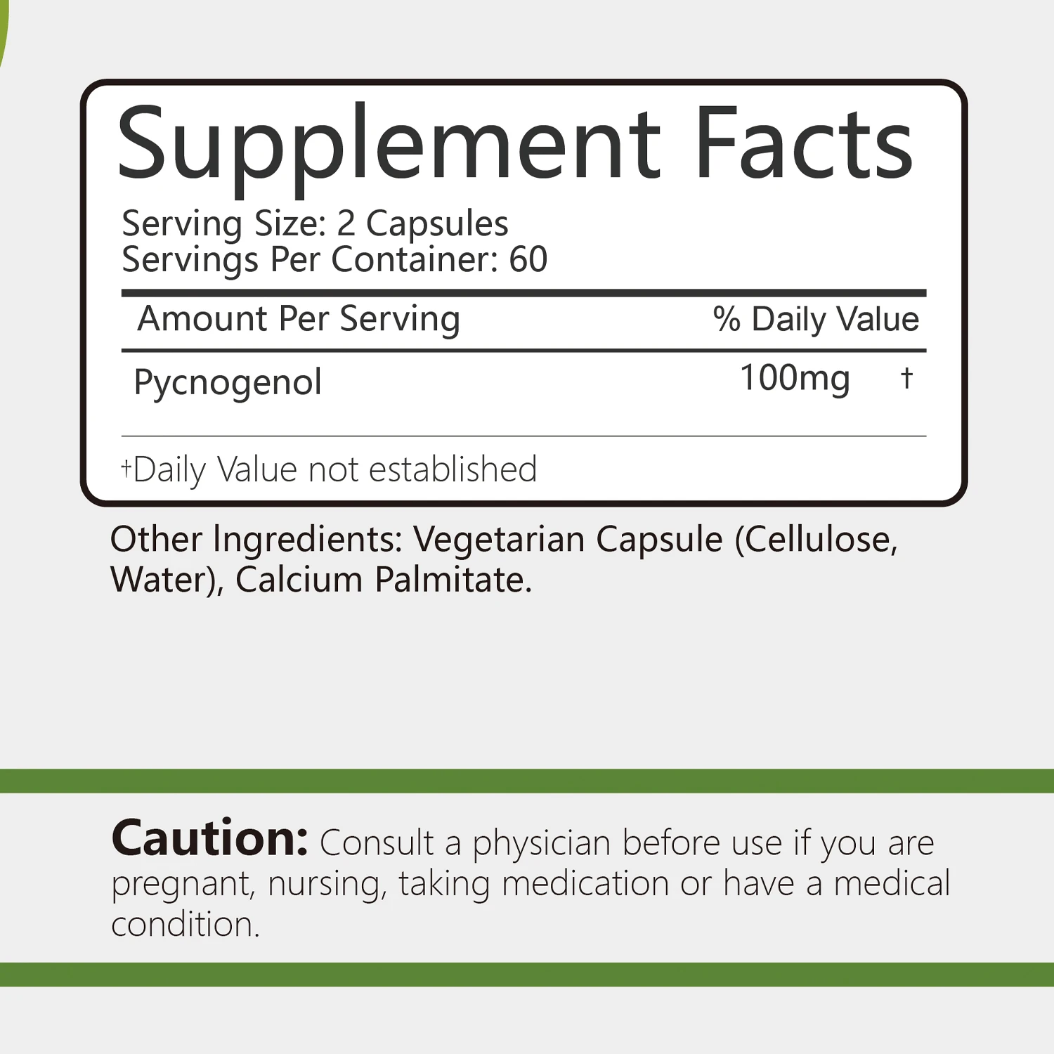 Pycnogenol-extracto de corteza de pino marítimo francés-promueve el flujo sanguíneo, articulación y soporte inmunológico, antioxidante-120 cápsulas