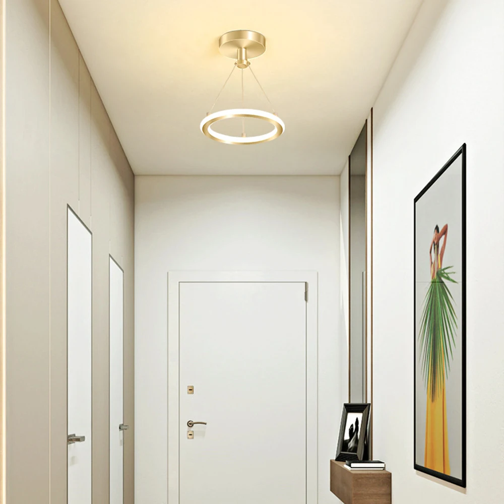 Plafonnier LED de Style Moderne, Luminaire Décoratif de Plafond, Idéal pour une Chambre à Coucher, une Salle à Manger, 3 Couleurs Disponibles, AC 220V