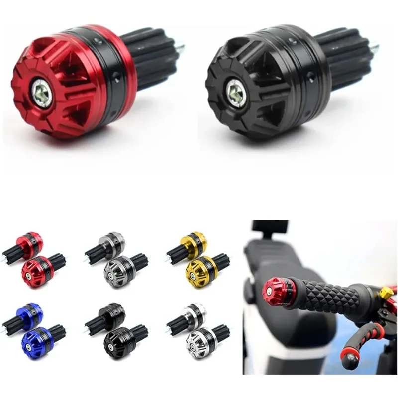 AliExpress NONE 1 Pair Aluminum Alloy Motorcycle Handlebar Plug End Universal 7/8" 22mm Slider Motor Pit Dirt Bike Motocross Handle Accessories