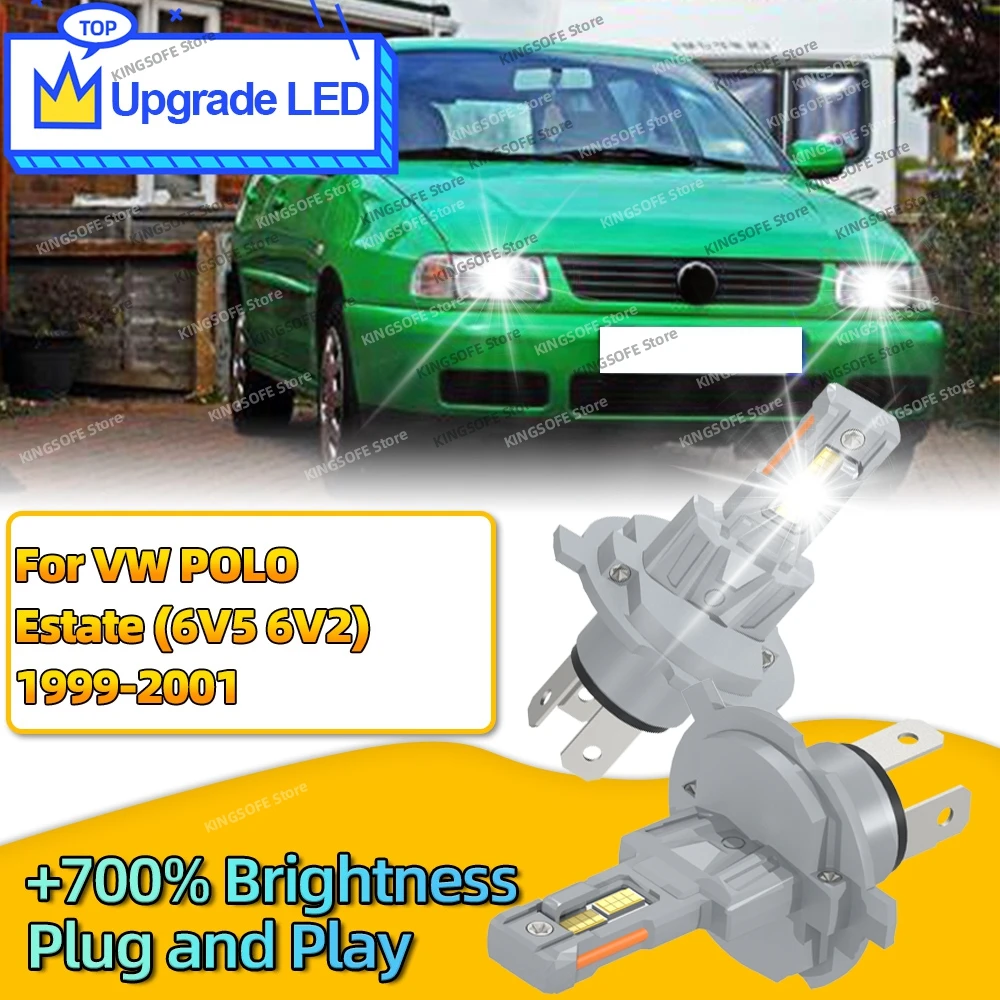 

Светодиодные лампы для фар 6000K CANBUS, 30000 лм, Plug and Play для VW Volkswagen POLO Estate 6V5 6V2 1999 2000 2001