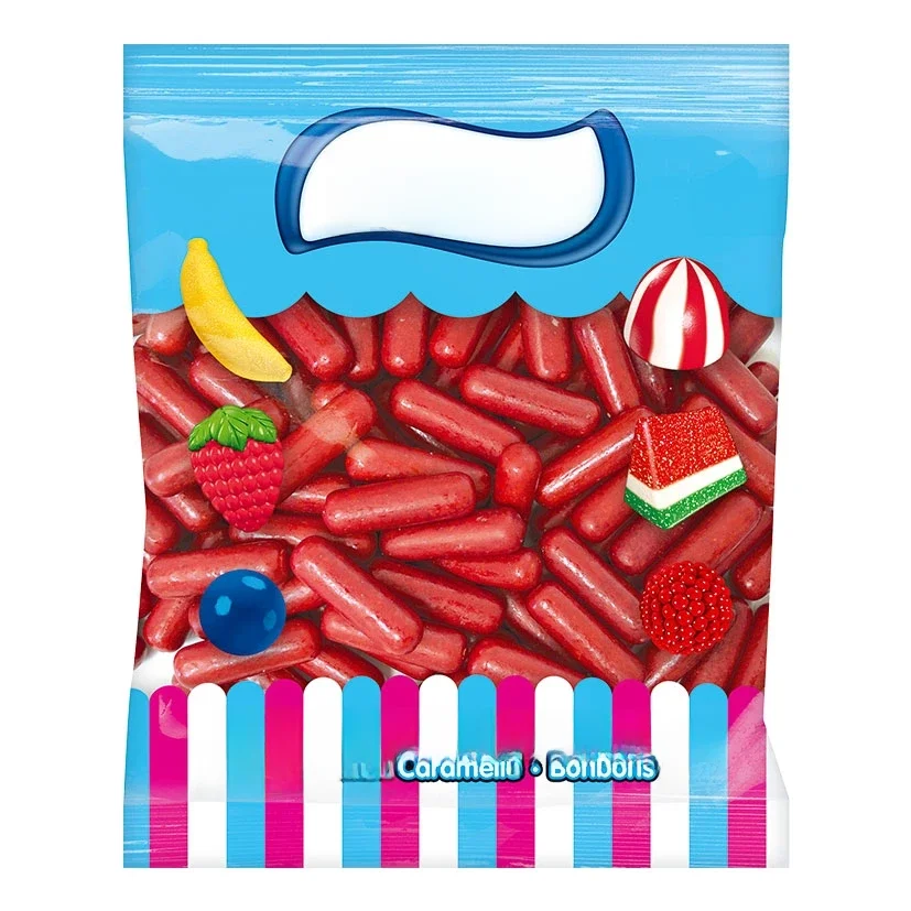 Saco de batom glassy candy 1,6kg-goma de batom engraçado e que realmente pinta seus lábios e língua