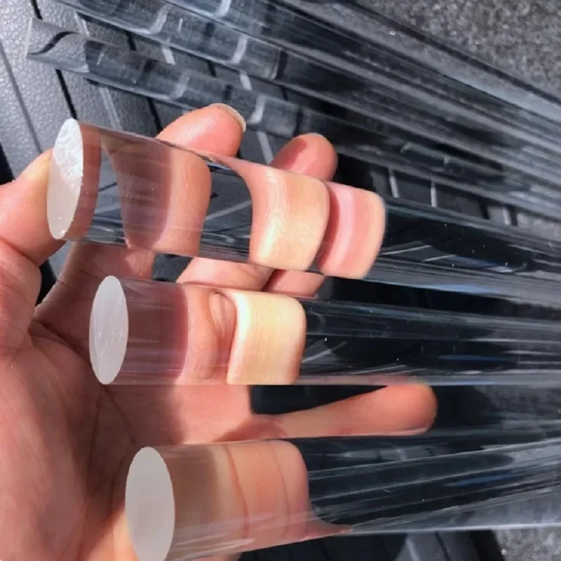 Tige ronde en acrylique transparent, 2mm, 3mm, 4mm, 5mm, 6mm, 8mm, 10mm, 12mm, 15mm, 18mm, 20mm, 25mm, 30mm, 35mm, 40mm, 45mm, 50mm