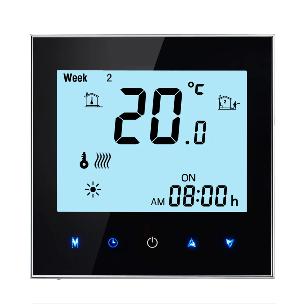 Qiumi Smart WiFi Water Heating / Electric Heating/ Boiler Heating Floor Thermostat Programmable Temperature Touch Controller