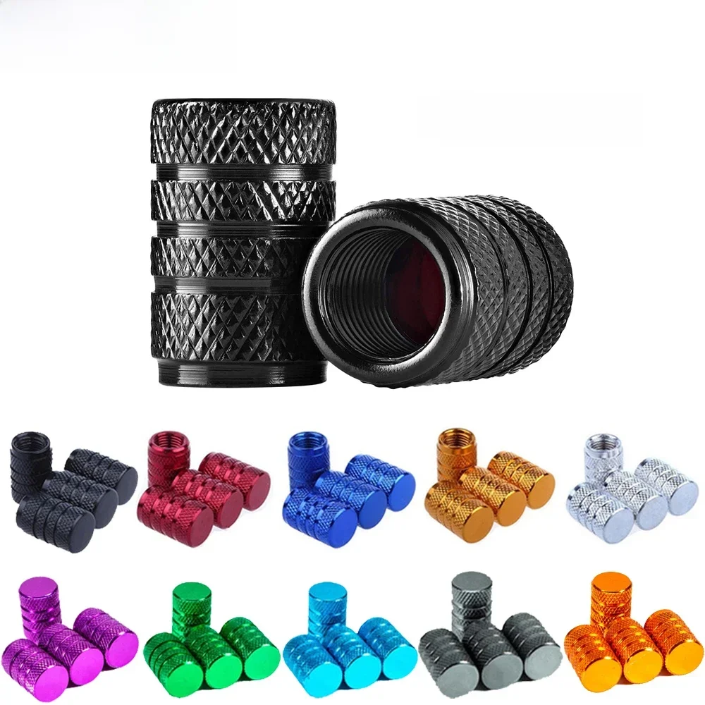 DSYCAR 8 pièces bouchon de tiges de Valve de pneu de voiture bouchon de Valve de pneu en aluminium voiture anti-poussière tige de roue bouchons de Valve d'air