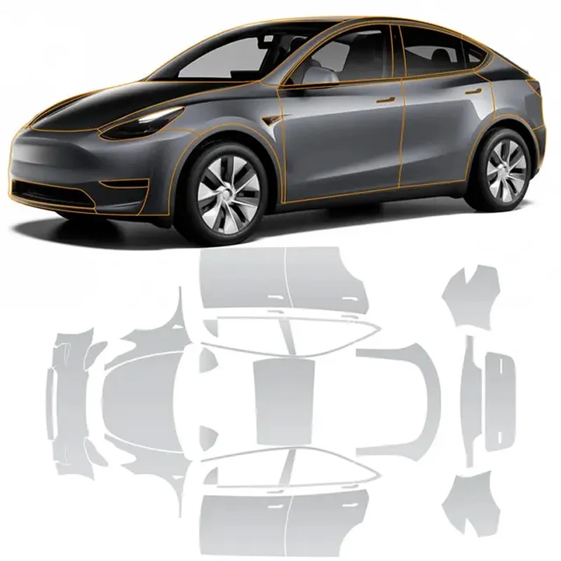 

Paint Protection Film for Tesla Model Y 2020 2021 2022 2023 Pre-cut PPF TPU Transparent Body Sticker Kit Accessories Anti-Scratc