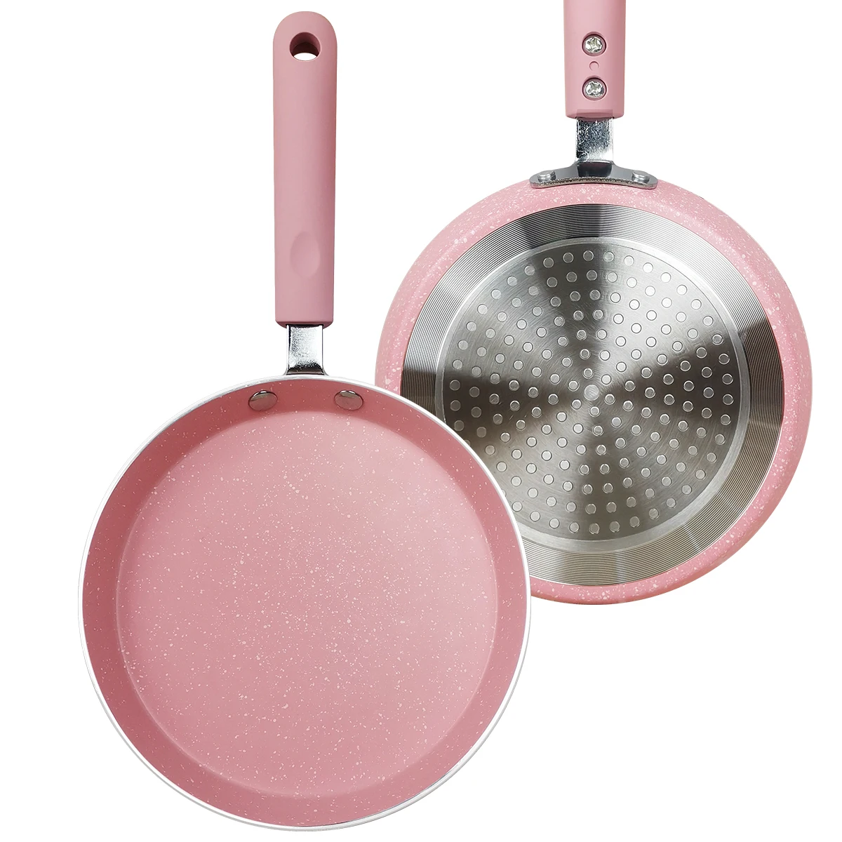 Pink Non-stick Frying Pan Set 5