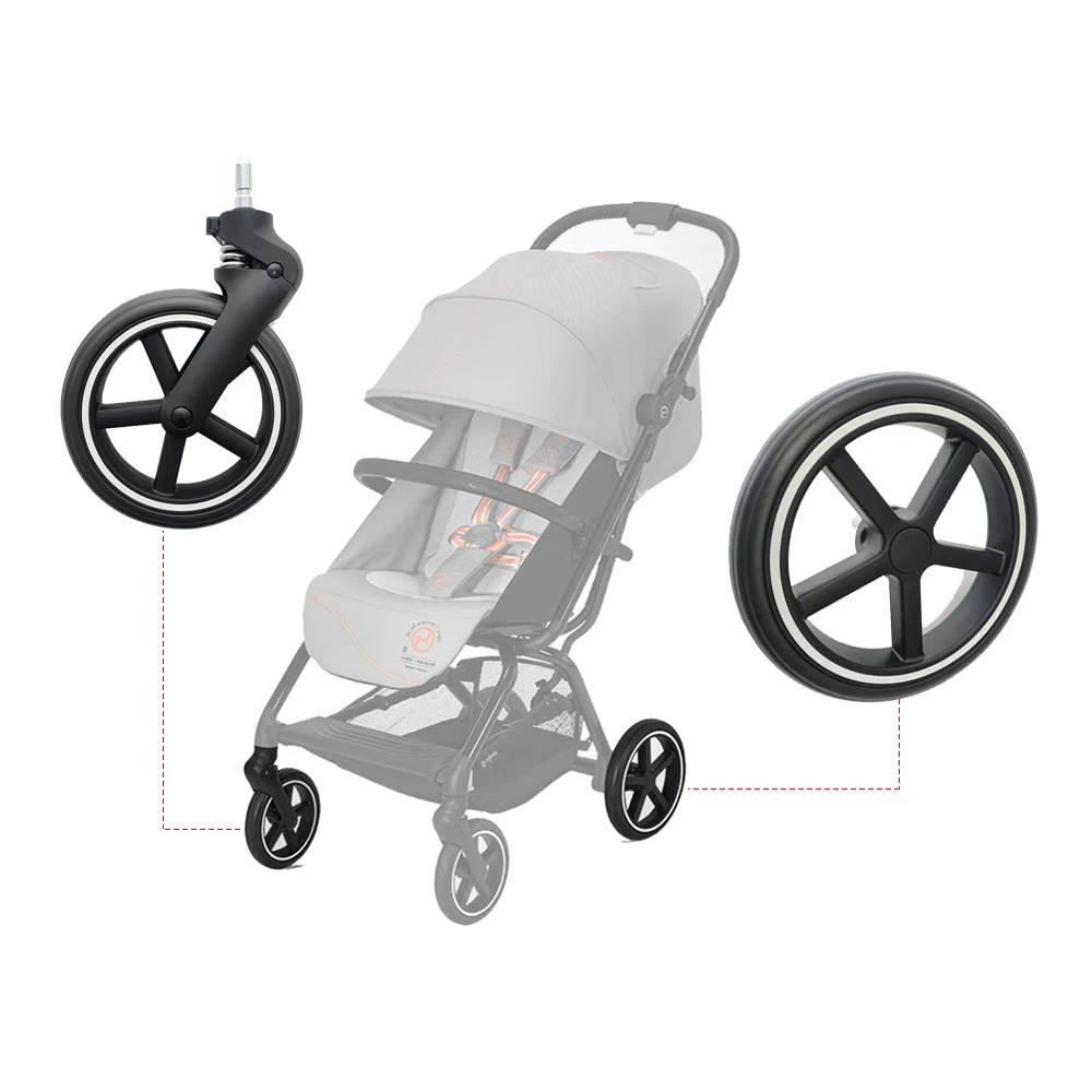 Stroller Wheel For Cybex Eezy S+2 Or Eezy S Twist+2 Front Or Rear Wheel (Check Model and Size Carefully!!) Baby Buggy Accessorie