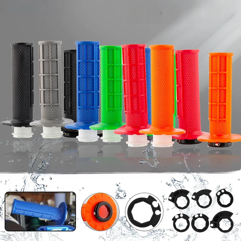 AliExpress Motorcycle Grips 7/8" 22mm Hand Grip W/ The Snap-on Cam Lock-on Grips Dirt Bike Handlebar Grips For KTM CRF SXF EXC Universal