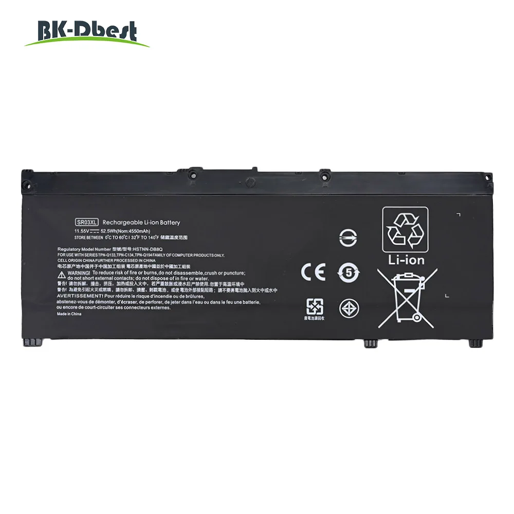 BK-Dbest factory direct supply high quality SR03XL laptop battery for HP Pavilion Gaming 15 Omen 15 17 series laptop battery