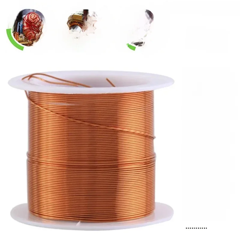 1-3 rouleaux 50g fil de cuivre 0.1 ~ 1.5mm câble fil de cuivre fil magnétique fil de laque de cuivre fil d'enroulement de cuivre émaillé