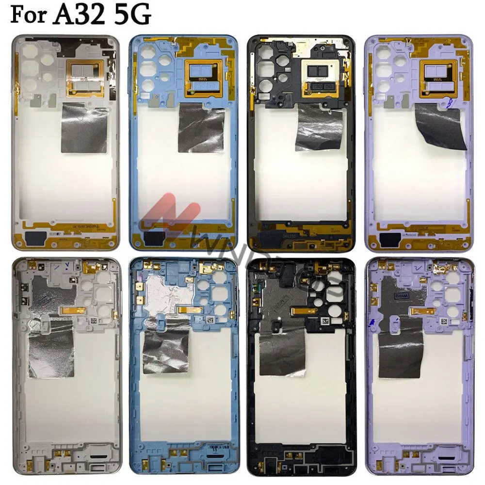 For Samsung Galaxy A32 4G A325 5G A326 Middle Frame With Side Bottun Housing Case Replacement Part For Samsung A32 Middle Frame