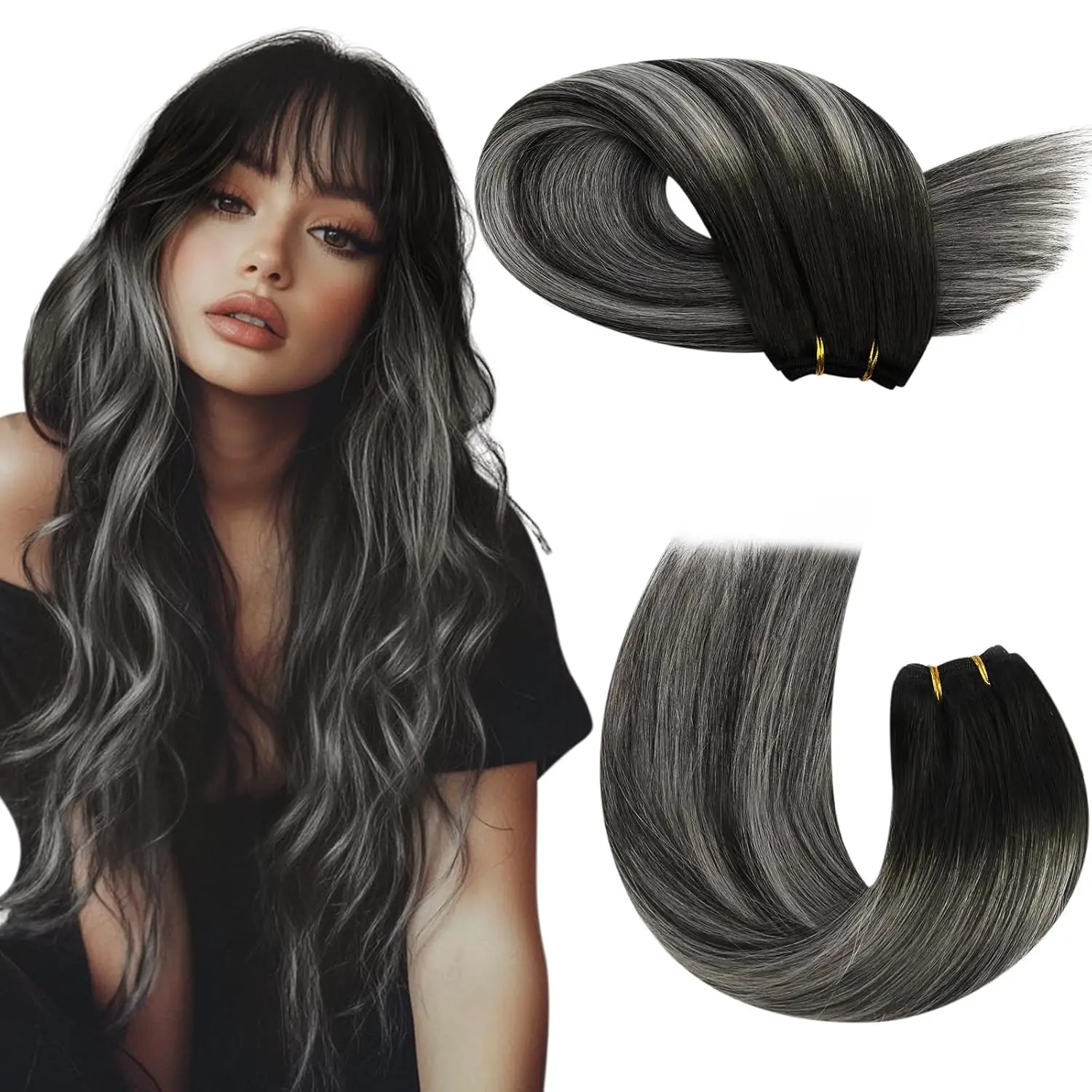 Moresoo Menselijk Haar Inslagen Haar Inslag Braziliaanse Machine Remy Natural Straight Weven Bundels 100G Per Naai In Human Hair extensions extensions echte haar menselijke haar uitbreidingen