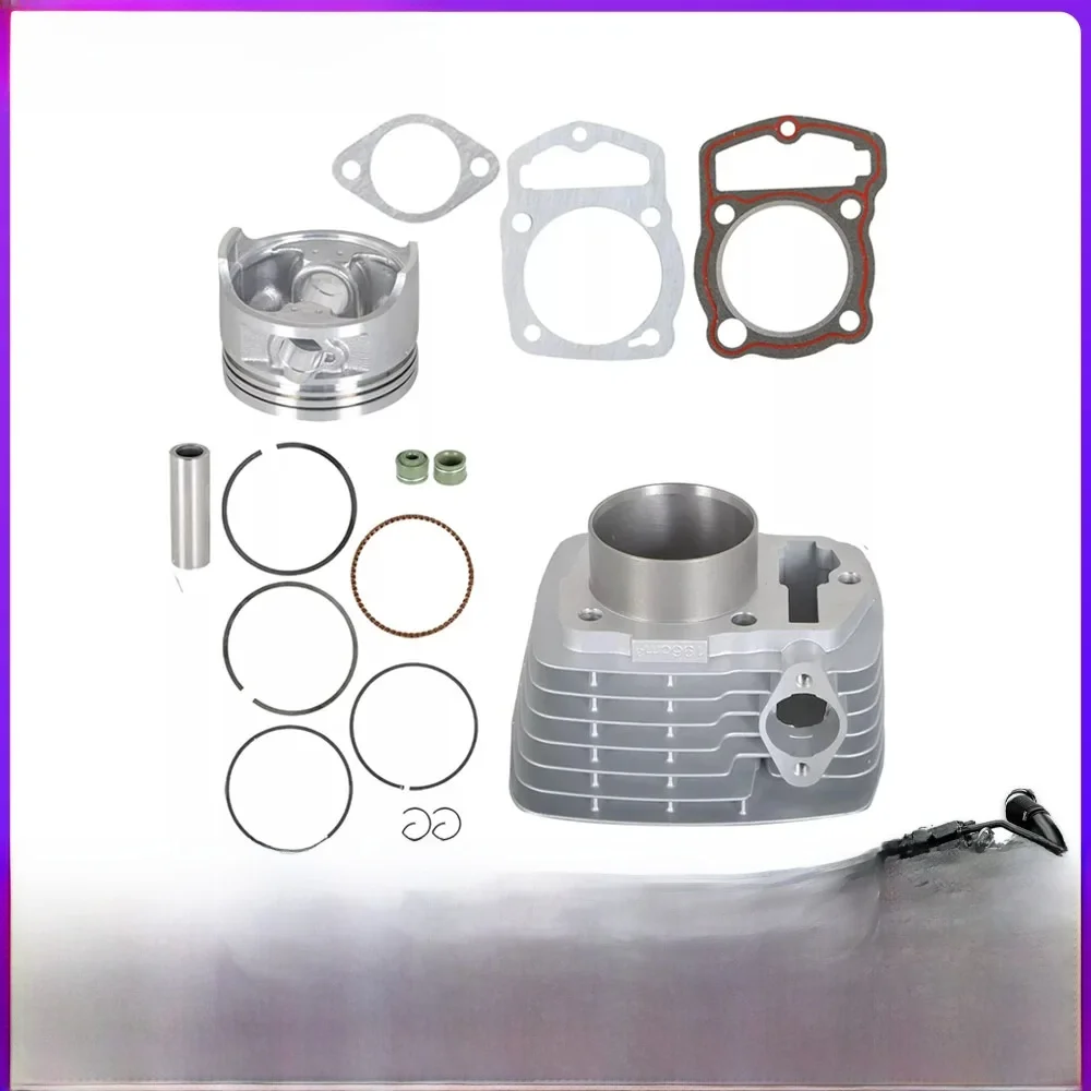 63.5mm Big Bore Motorcycle 196cm³ ATV Accesories Parts Cylinder silnika 200CC Zestaw tłoka do Honda CB200 ATC 200 XL200 XR200 XR20 — zdjęcie 2