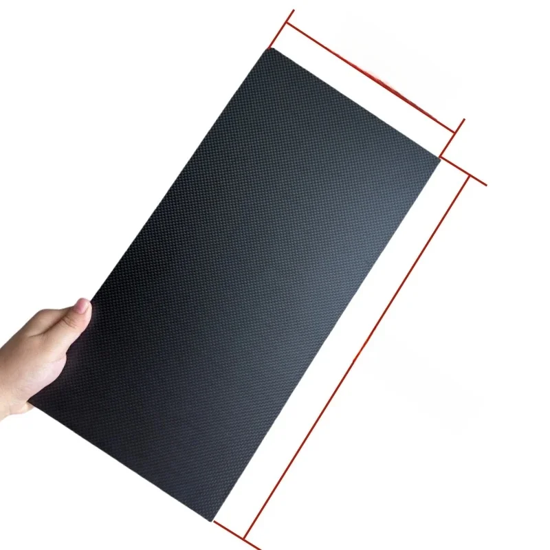 200 mm x 400 mm echte koolstofvezelplaatpaneelplaten 0,5 mm 1 mm 1,5 mm 2 mm 3 mm 4 mm 5 mm dikte composiethardheid Materiaal voor RC - afbeelding 2