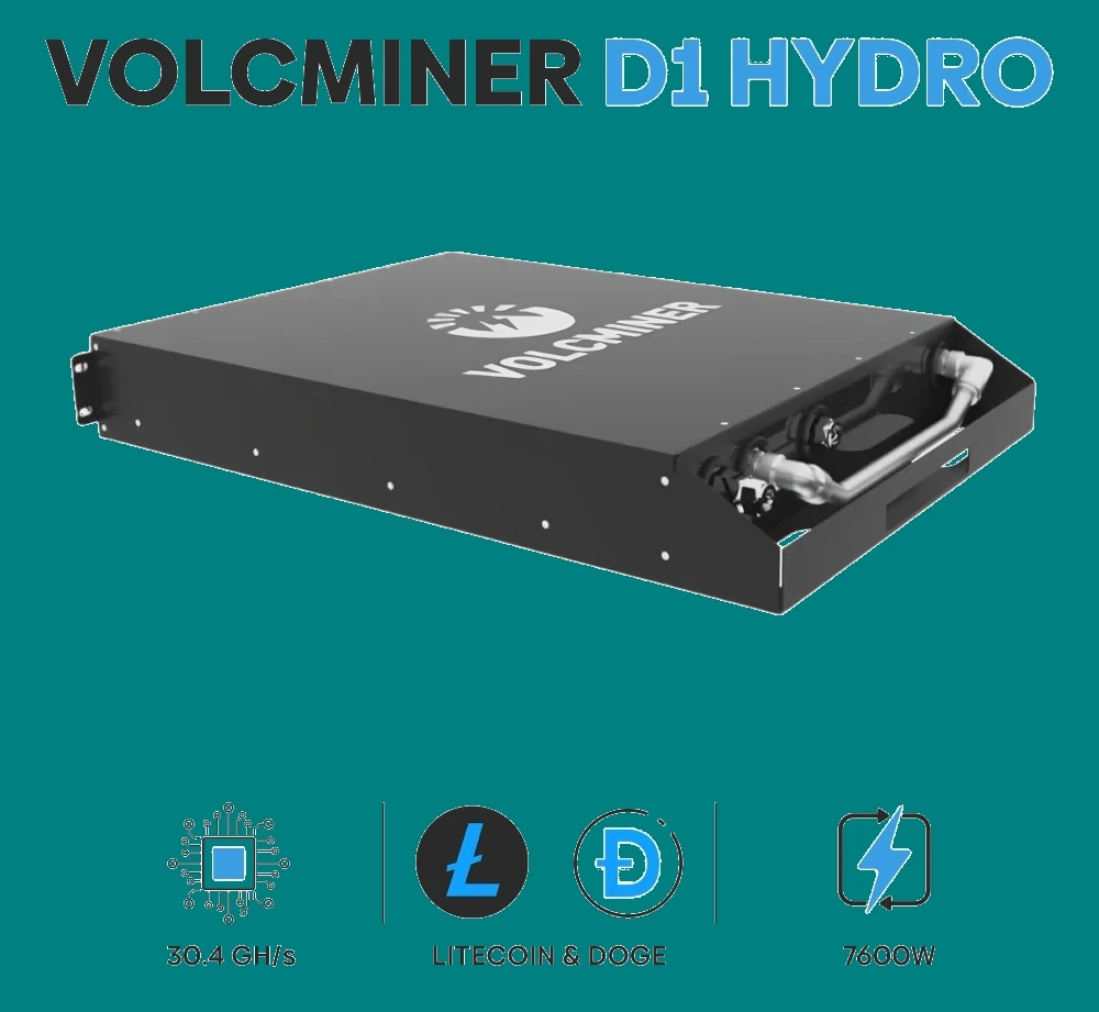 

TT BUY NOW Volcminer D1 Hydro 30.4G Litecoin Dogecoin Miner working