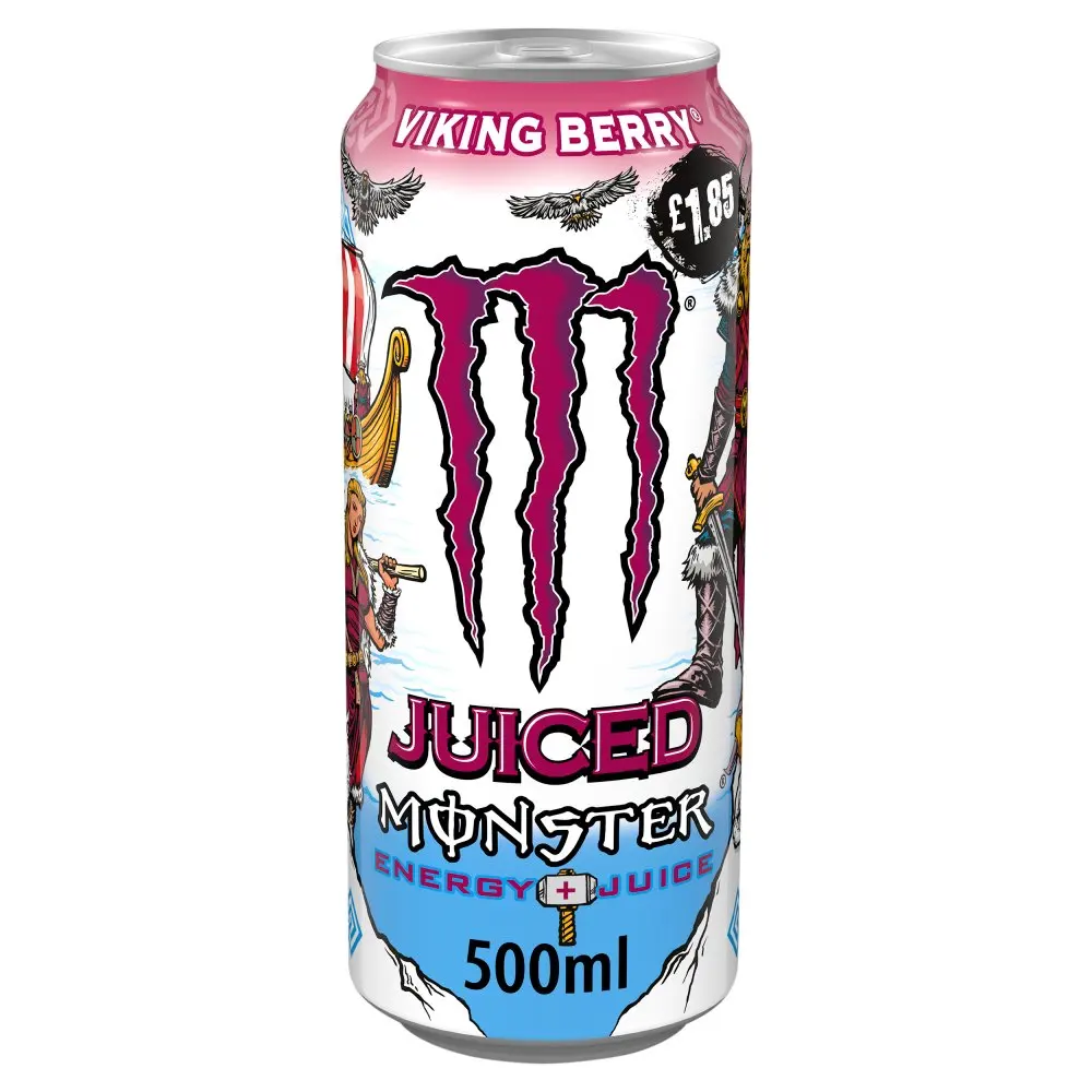 Monster Energy Drink Viking Berry Pack of 12 x 500ml