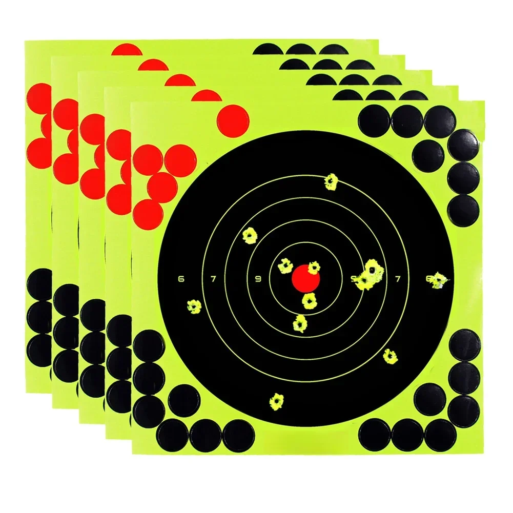 Auto-adesivo redondo alvo pasteres, Dot adesivo, arma rifles, caça adesivos, 8 ", 5 pcs, 10pcs