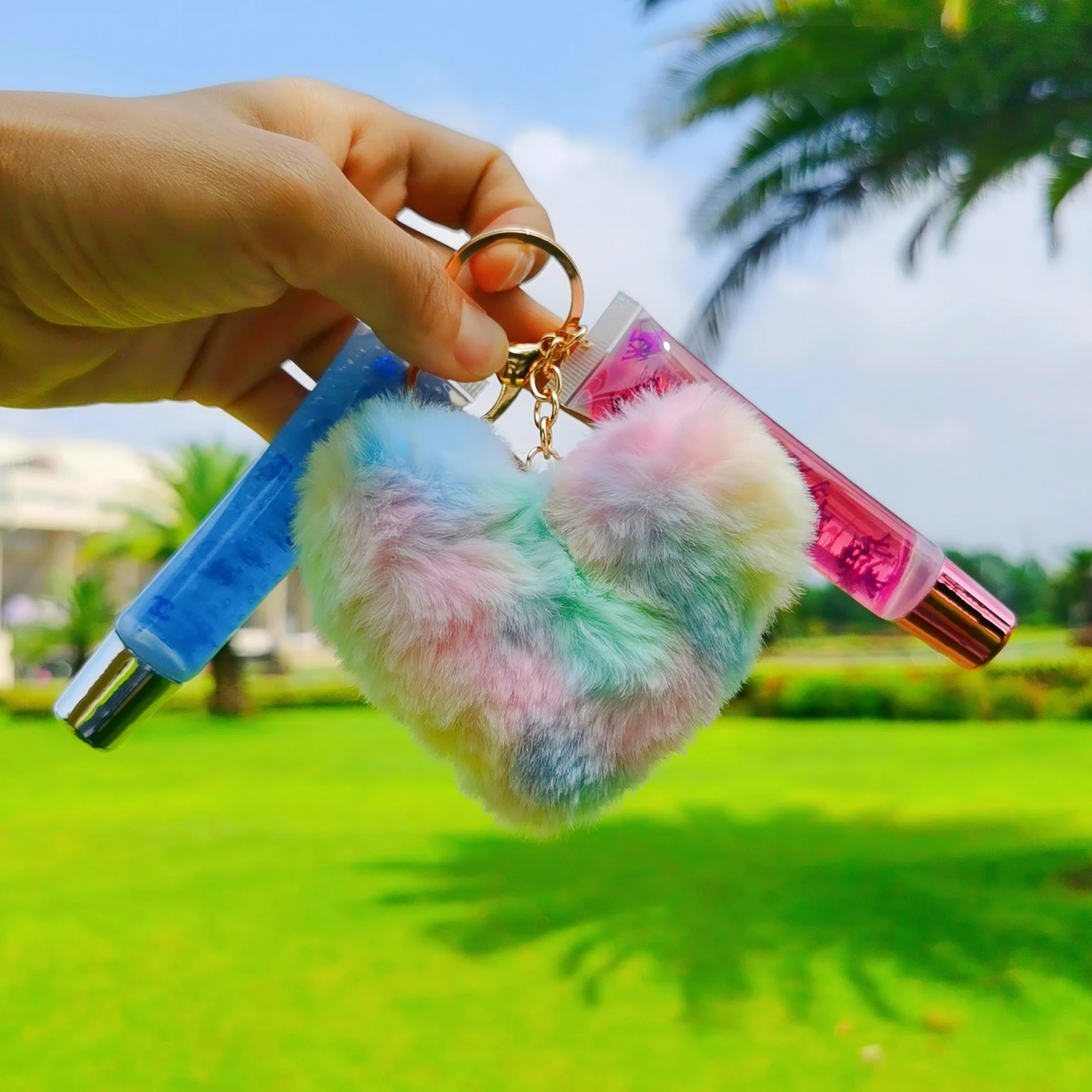 New Formula Lipgloss Base Liquid Acrylic Keychain Make My Own Key Chain Cosmetics Up Lipstick Wholesale Lip Gloss