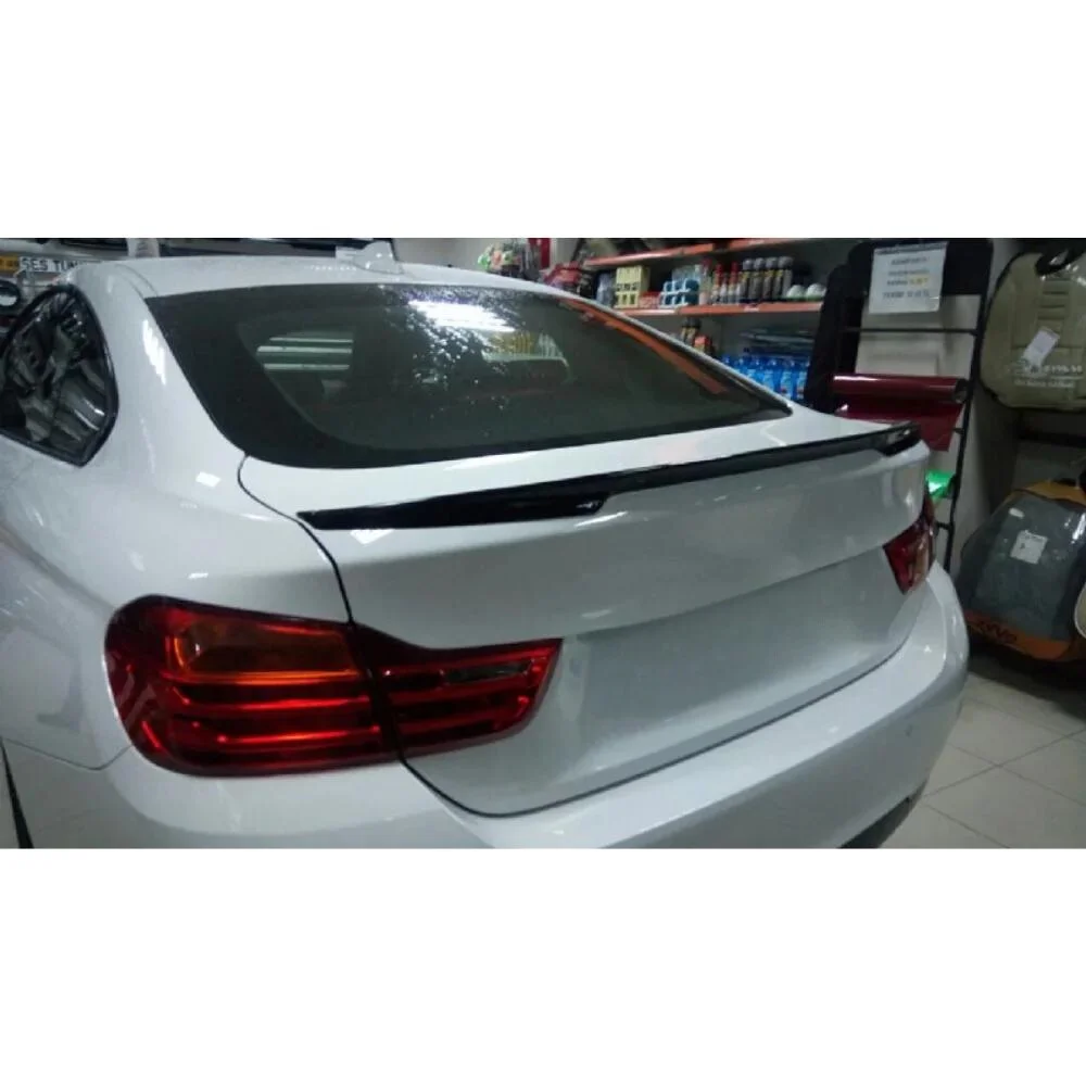 For BMW F36 Performance trunk top Spoiler Fiber Fiberglass Material Rear Roof Spoiler Wing TrunkLip Car Styling Fully Compatible