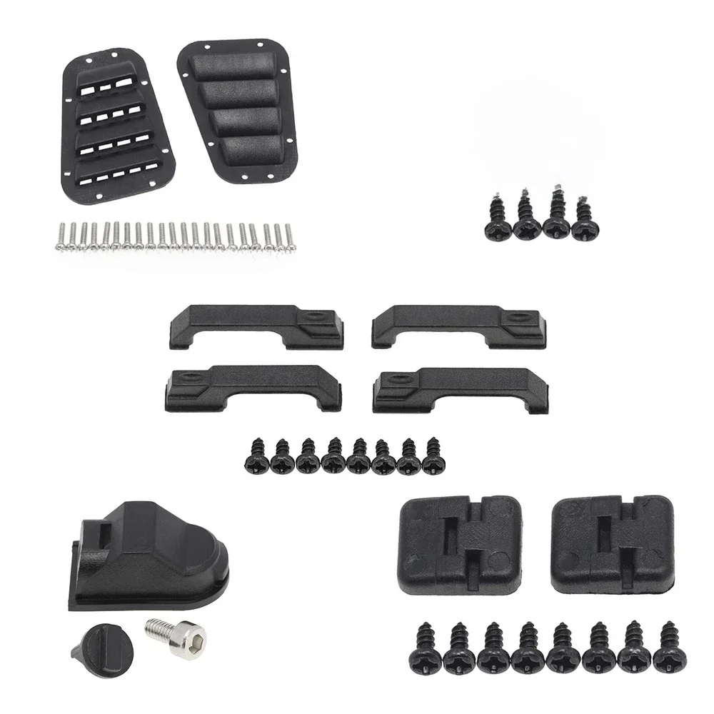 Türscharniere Haubengrill Türgriffe Motorabdeckung Scharnier Tankdeckel für 1:10 1/10 RC Crawler Auto TRX-4 TRX4 Defender D90 Teile