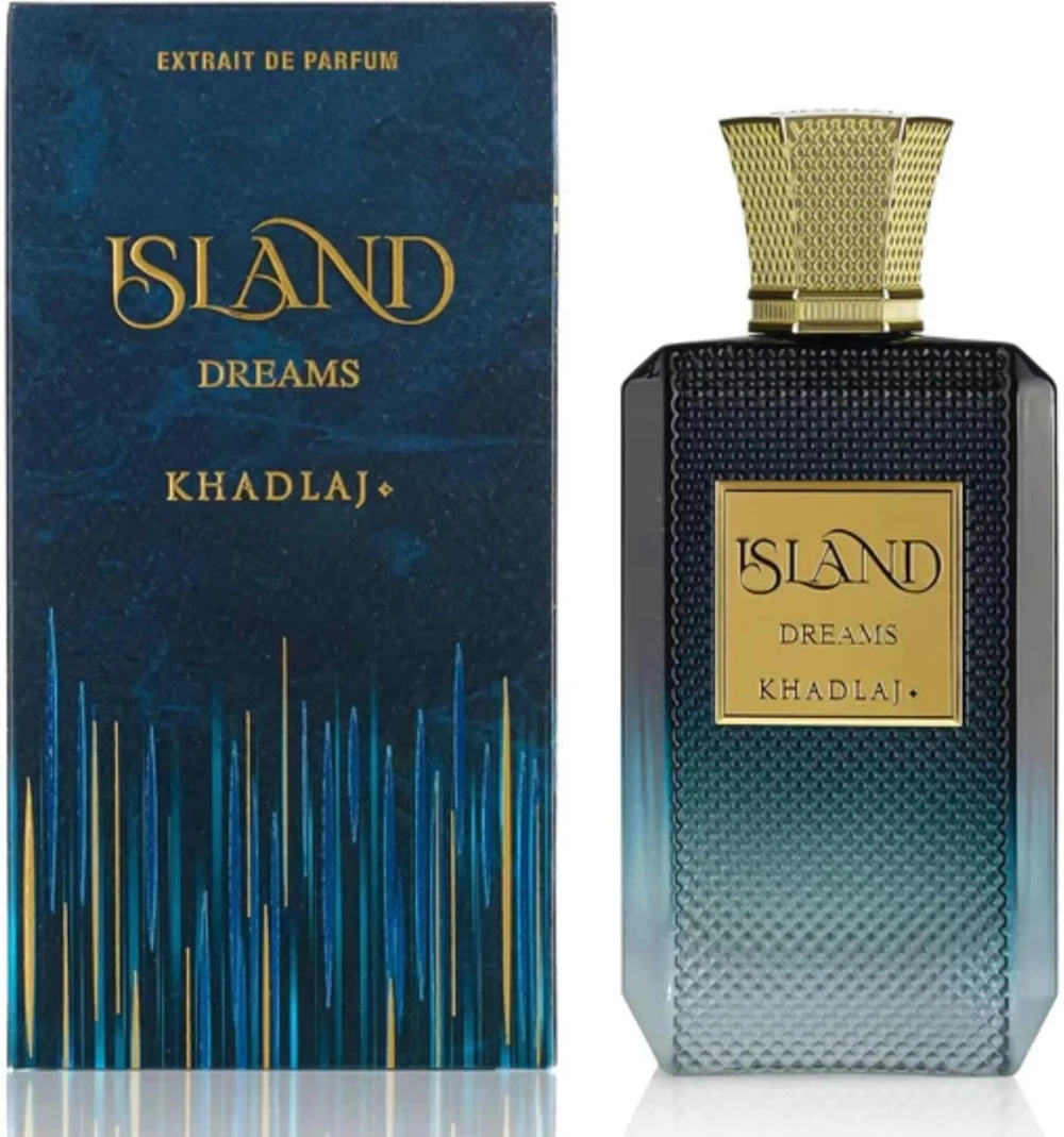 

Khadlaj Island Dreams Unisex Extrait de Parfum 3.4 Oz | Fruity Floral Woody Musky Long-Lasting Luxury Fragrance
