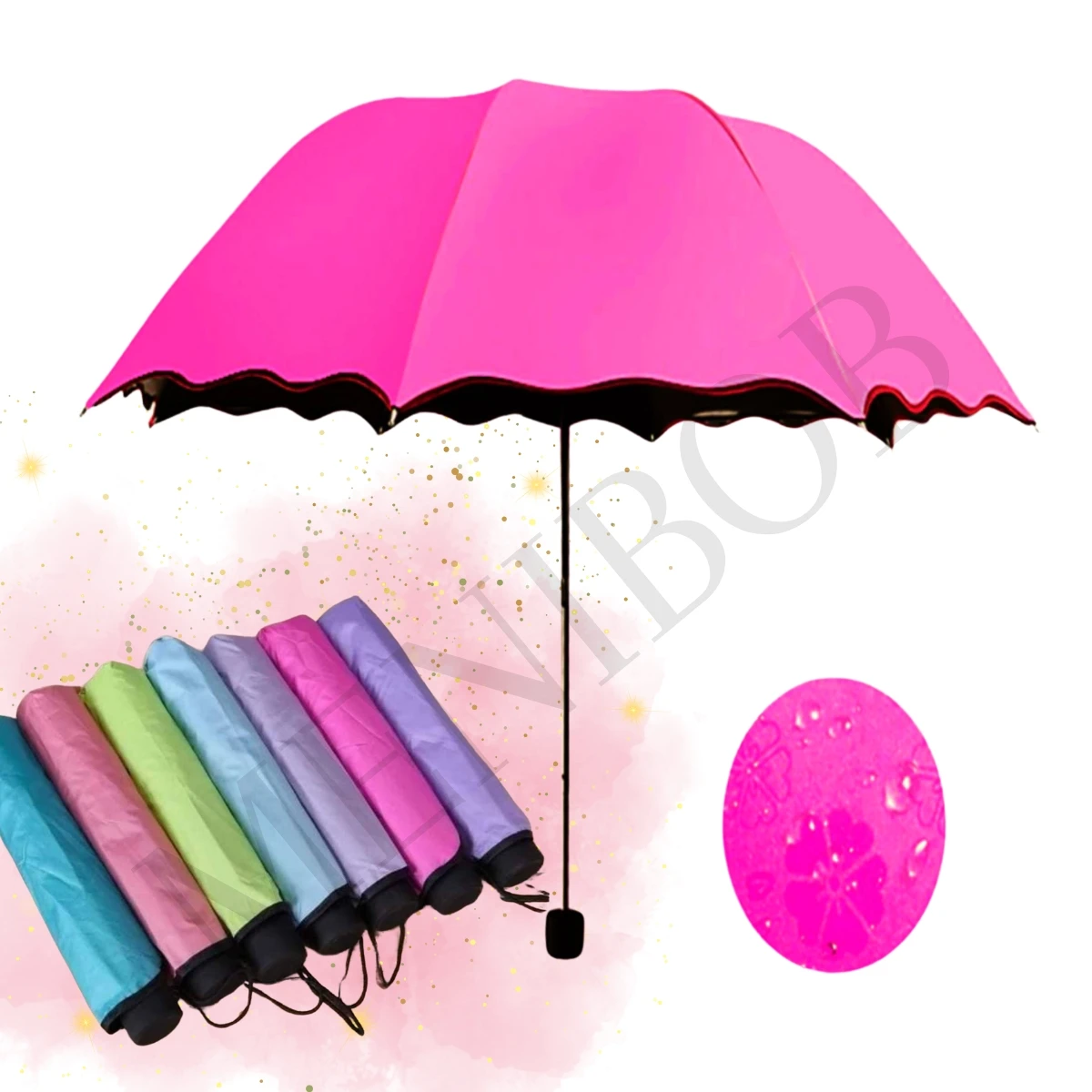 Paraguas Mágico Protector Solar Mágico Contra el Sol y la Lluvia Diseño Compacto para Uso Diario