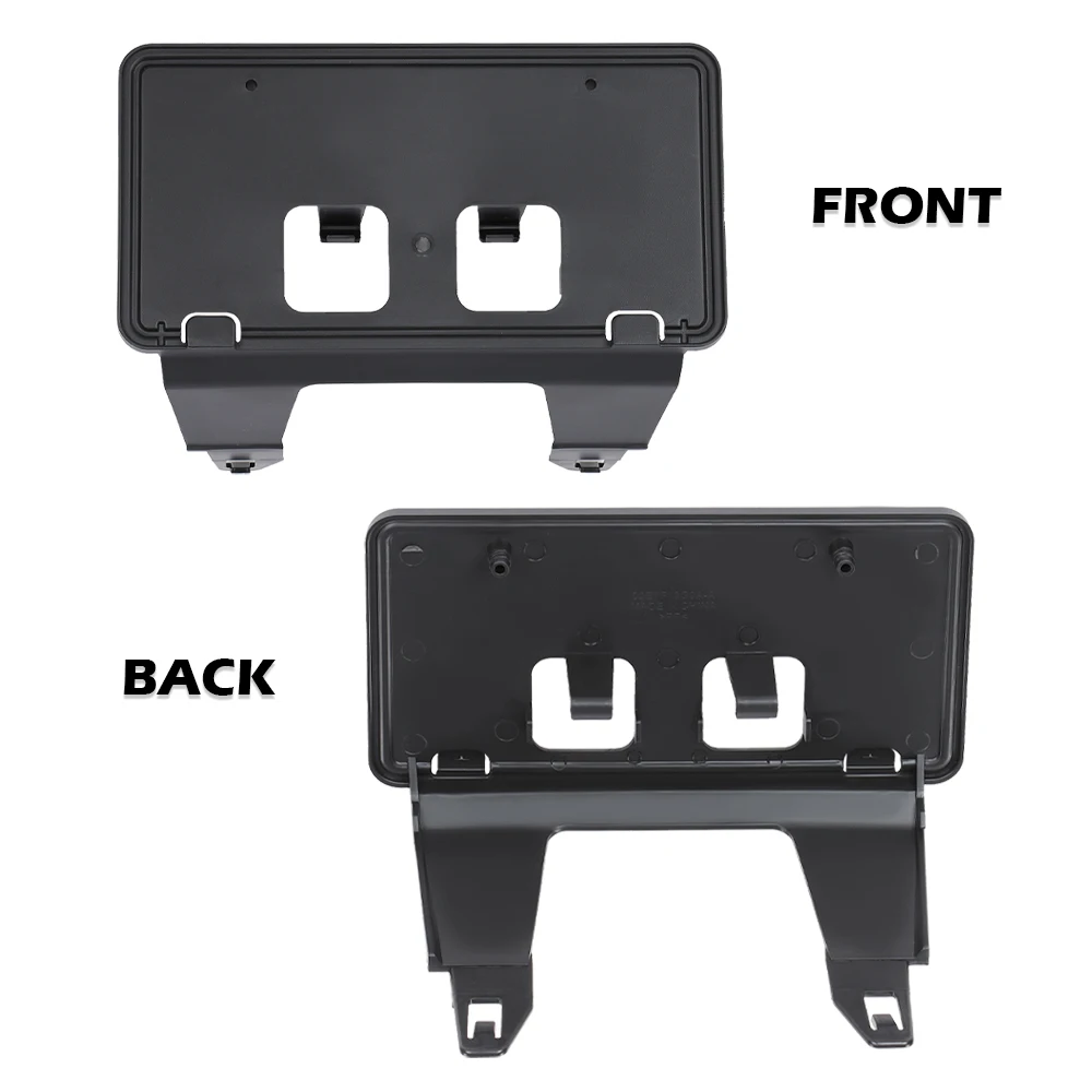 مناسب لـ 2020-2022 Ford F250 F350 دعامة لوحة ترخيص أمامية فائقة التحمل باللون الأسود #2