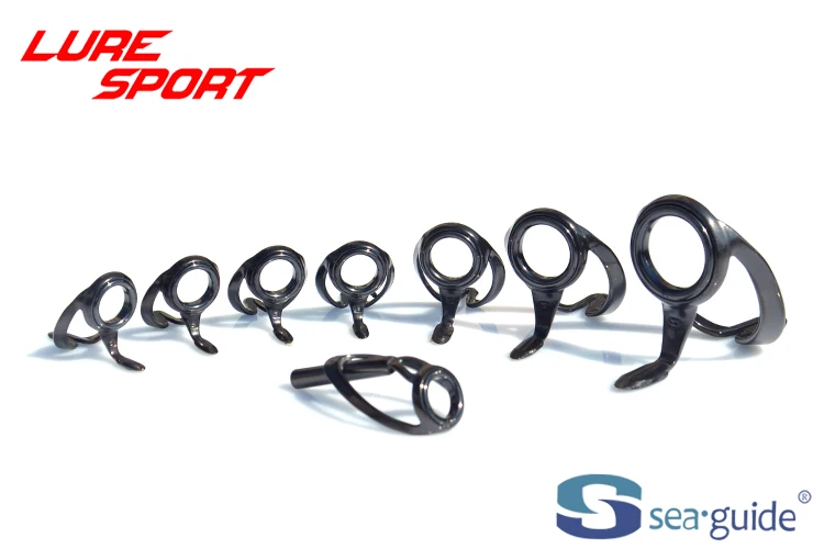SEAGUIDE Heavy Duty Black Frame 13pcs 11pcs10pcs 8pcs Guide Set HBXRESG20 Boat Rod Building Component Guide Repair DIY Accessory