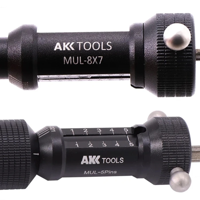 LOCK AKK Tool MUL-5Pins MUL-7X7 AKK Tool Mul 8×7C Flat Tooth Locksmith Tool for 8/7 tooth Flat Key Lock