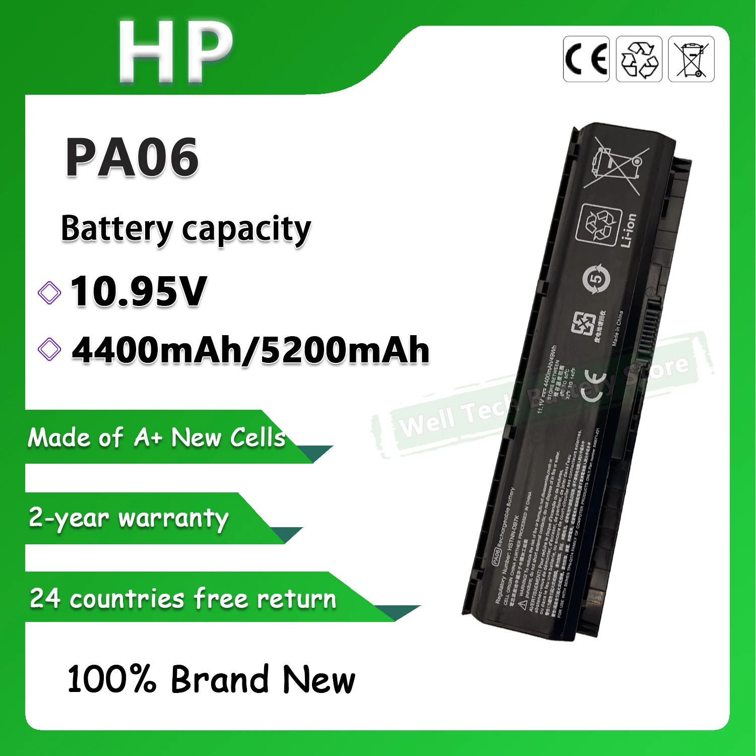 PA06 Laptop Battery for HP Omen 17-w010ng 17-w012ng 17-w013ng 17-w031ng 17-w032ng 17-w200  17-w200ng 17-w201ng 17-w203ng