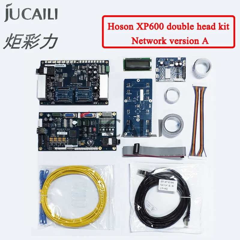 Jucaili one set xp600 Double head network version Hoson Board kit for ECO Solvent Printer carriage board main board  upgrade kit