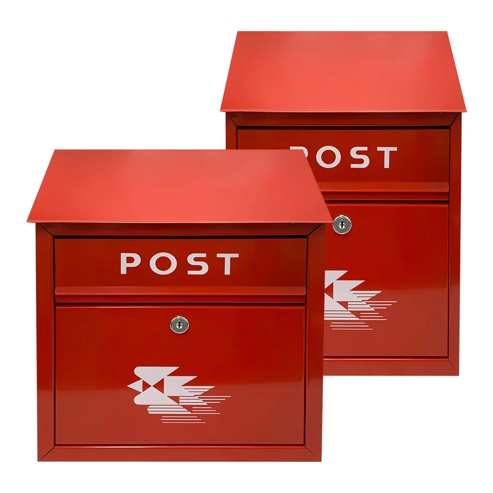 Mailbox mini medium large red