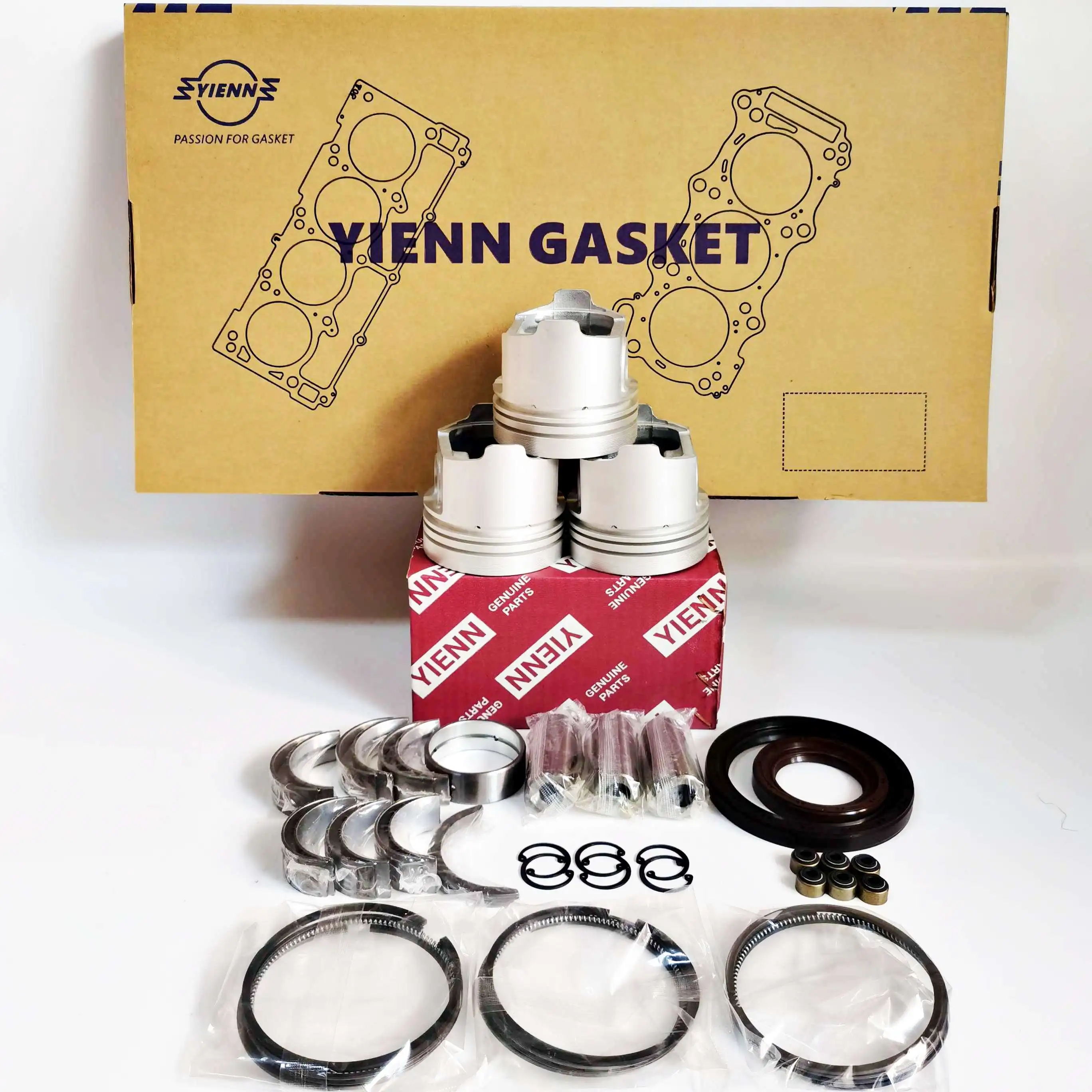 3D68E 3D68E-3K Overhaul Rebuild Kit For Komatsu Diesel Engine Repair Parts 119265-22601 Excavator PC12UU-2 PC05-7 PC07-2 PC10R-1