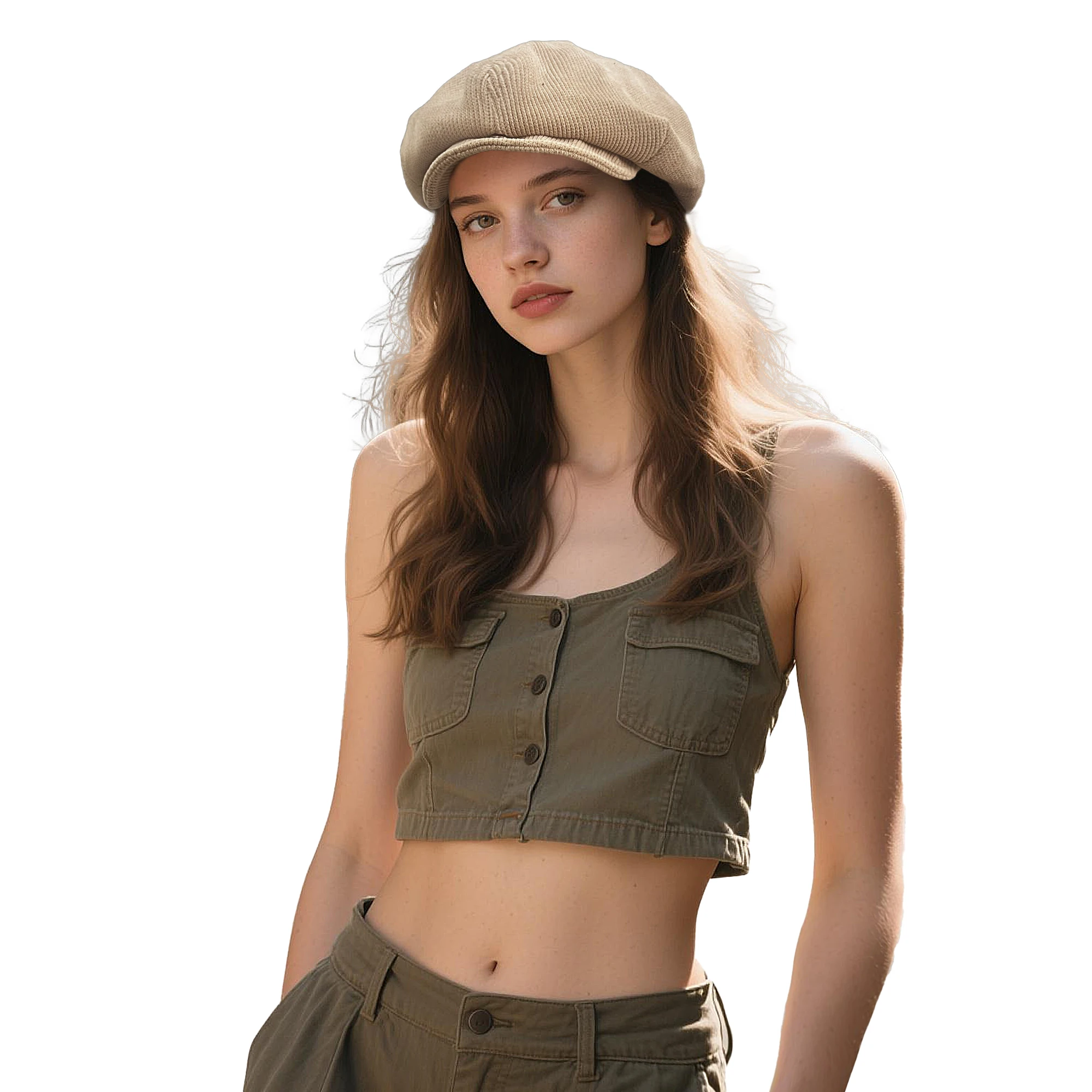 

Clape New Fashion Beret Hats for Women Twill Cotton Newsboy Cap British Style Gatsby Flat Caps Boina Retro Baker Boy Hats