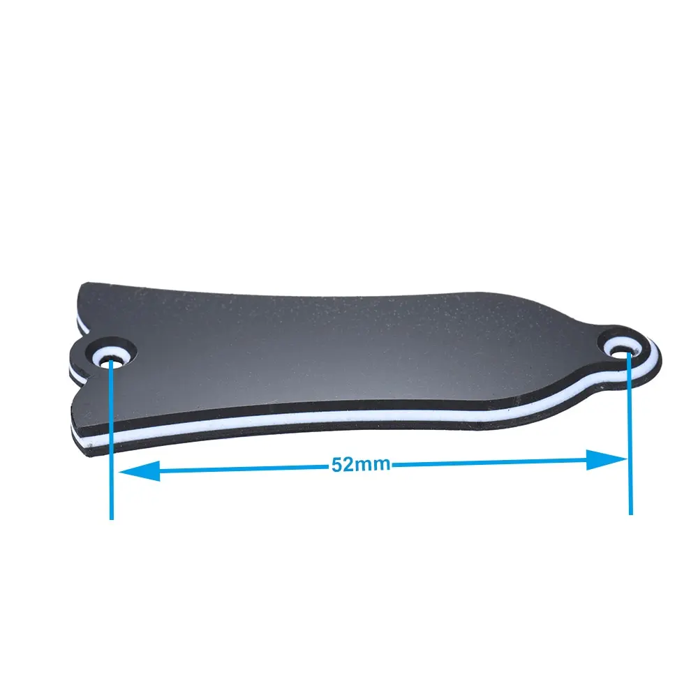 Guitar Headstock Cover 2 Holes Bell-shaped PVC Truss Rod Cover Plate Scroll Plate for LP SG Flying V ES Guitar Accessories - view 6